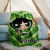 Customizable The Powerpuff Girls Throw Blanket – Personalized Name, All-Season Cozy Snug Blanket, Machine Washable, Personalized Blanket