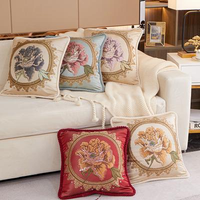 Jacquard Hoge Precisie Bedkussen Auto Meubilair Cadeau Licht Luxe Sofa Groot Kussen