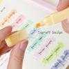 6pcs Dual Tip Highlighter Pens Set Macaron Pastel Colors Chisel Tip Quick Dry Soft Brush Student Drawing Set