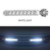 2pcs Car LED Daytime Headlight With Wind Powered Fan Floodlights Auxiliary Lighting Motorcycle Lamp For Enhanced Visibility