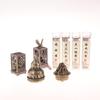 1 Piece Indoor Aromatherapy Home Ornament Square Vertical Incense Burner Small Xiangyun Alloy Incense Holder
