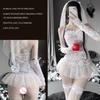 Porno Hochzeit Braut Kostüm Cosplay Uniform Damen Sexy Dessous Durchsichtig Exotische Kostüme Nachthemden Erwachsenen Rollenspiel