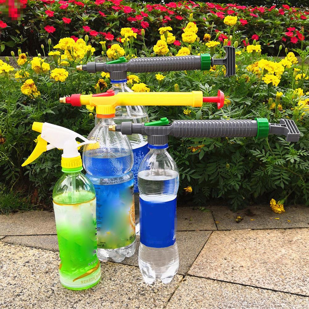 Manual Pump Sprayer For Beverage Bottle Universal Handheld Water Spray Head For Garden Flower Watering Household Cleaning