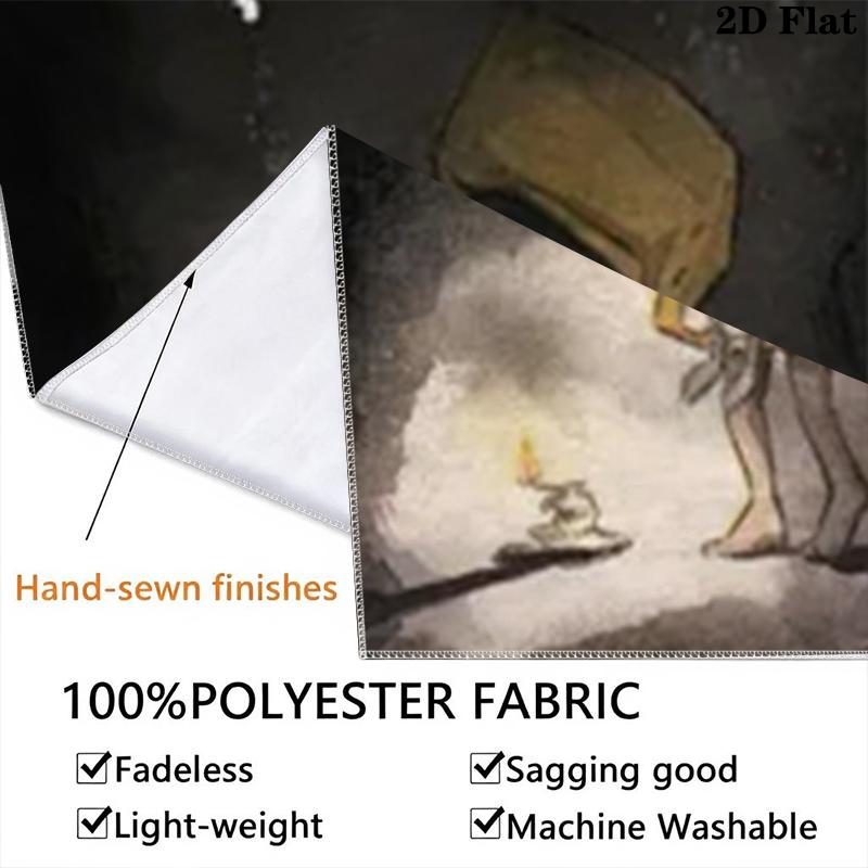 Little Nightmares Wall Tapestry Aesthetic Wall Hanging Printed Fabric Blanket Decorative Tapestries for Bedroom Living Room Home Decor