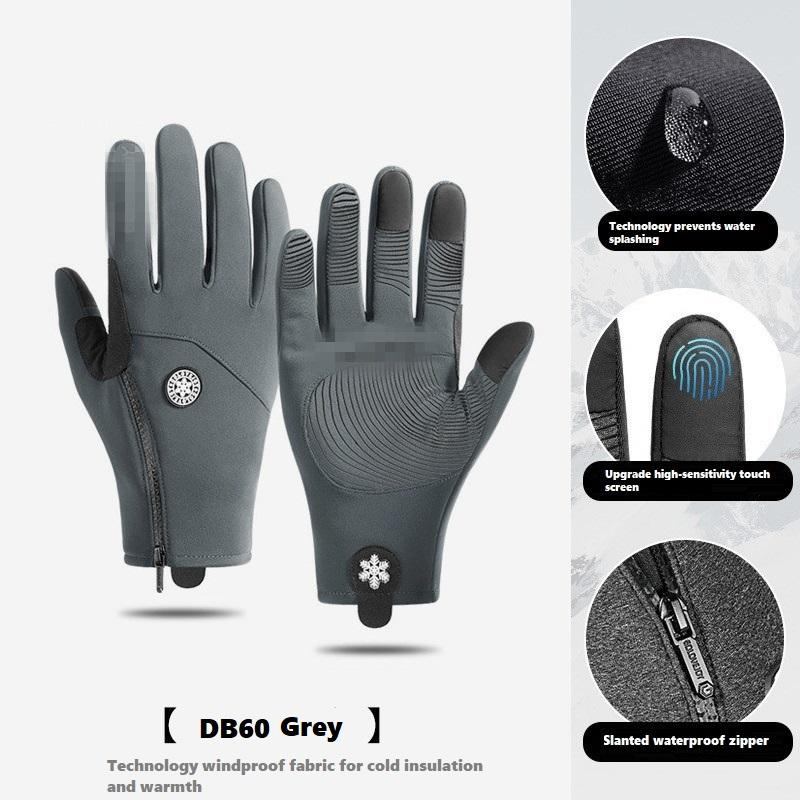Luvas Impermeáveis para Exterior para Inverno com Tela Sensível ao Toque à Prova de Vento e Quentes