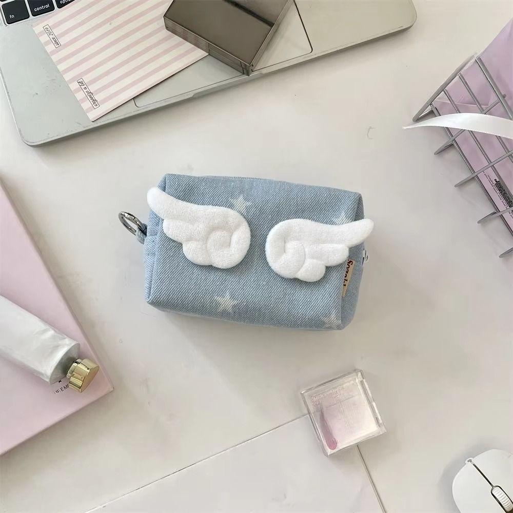 Y2k Korean Style Storage Bag Print Cloth Stationery Bag  Stationery Holder