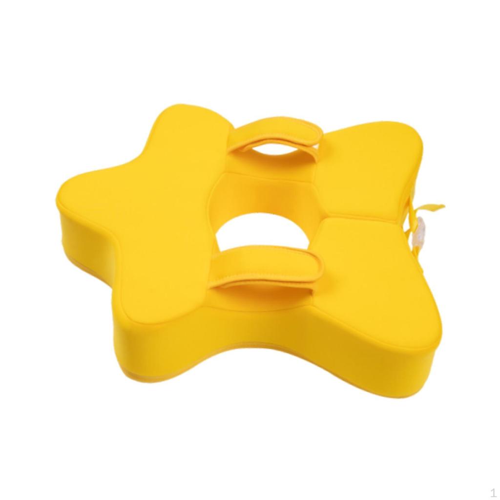 Non Inflatable Float for Ages 636 Months Child Adjustable Infant Pool Yellow