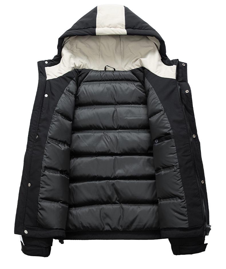 Men's 2025 Warm Hooded Down Jacket - Loose Fit Winter Top