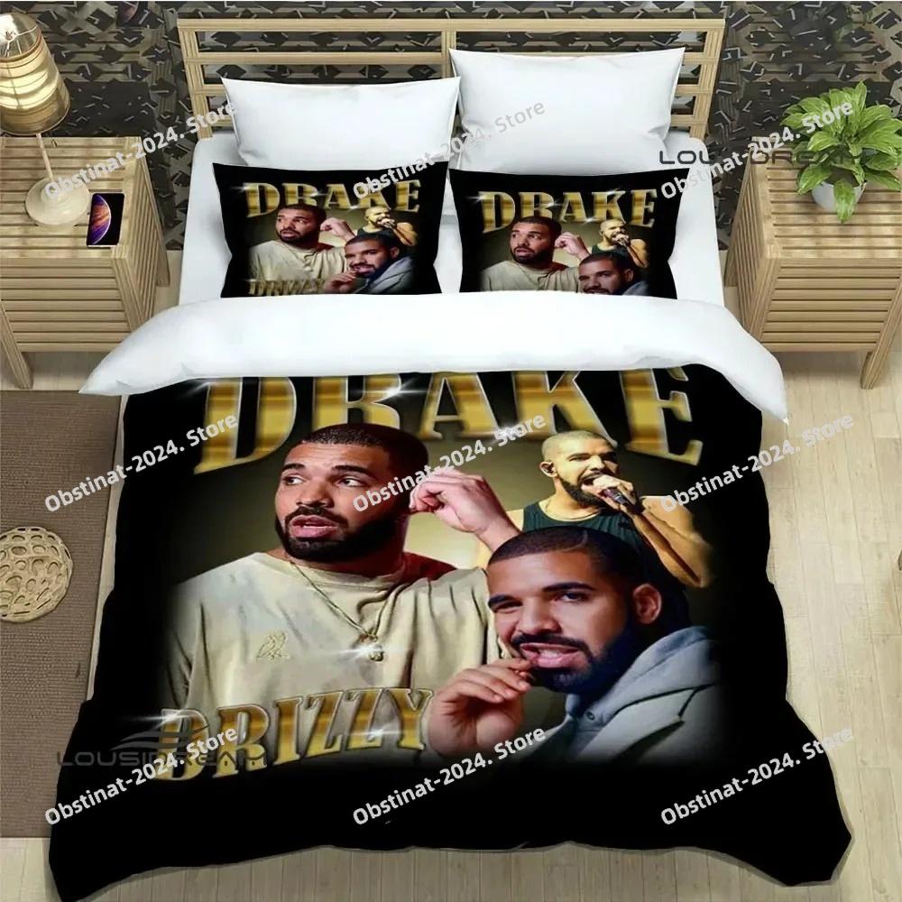 Rapper Drake 3D printed Bedding Sets exquisite bed supplies set duvet cover bed comforter set bedding set luxury birthday gift