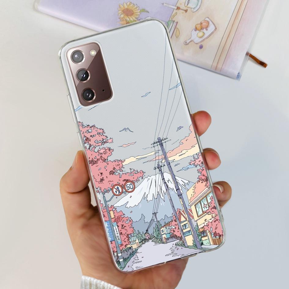 For Samsung Note 20 5G Case SM-N981B Popular Flower Slim Soft Silicone Phone Cover For Samsung Galaxy Note20 Ultra 5G Funda Capa