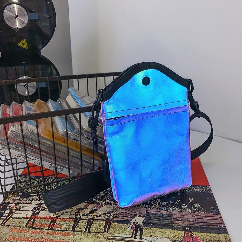 

Lightweight vertical mobile phone bag, versatile for men and women, casual walking, walking small bag, neck bag, travel shoulder messenger bag. синий