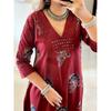 Indian Women Top Tunic Kurta Pant Dupatta Set Party Wear Bollywood Cotton Kurti 2385