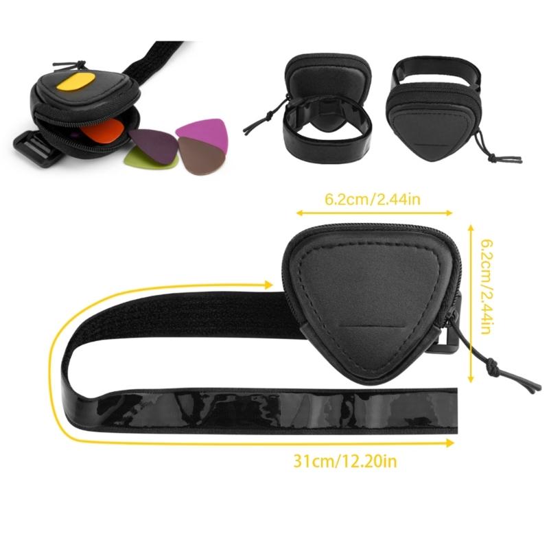 Guitar Plectrum Storage Bag Guitar Pick Storage Box Shockproof Guitar Pick Pouch Practical Pick Container for Picks