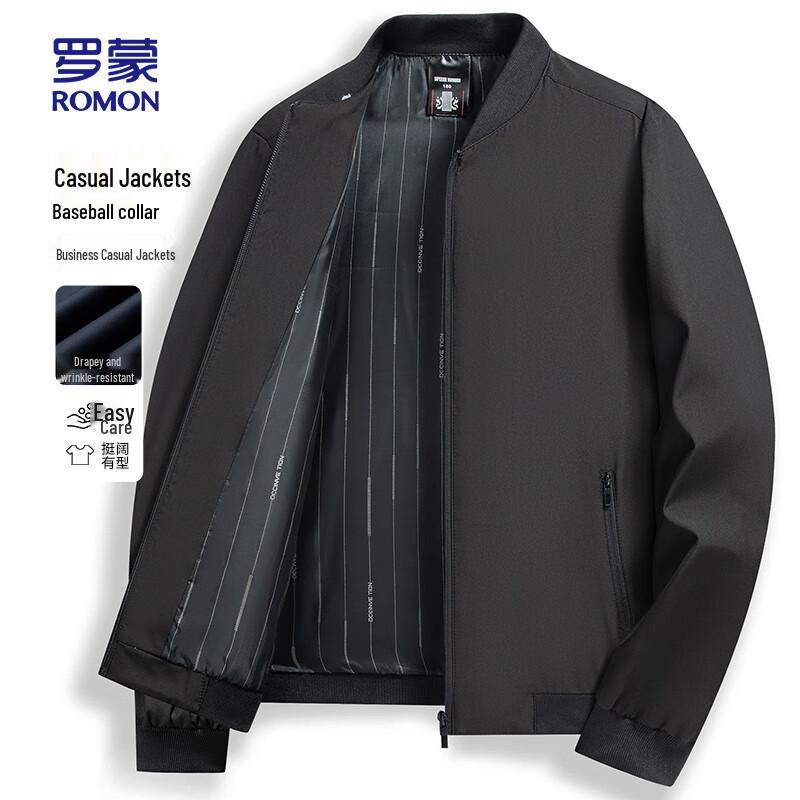 

Romon Men s Spring Autumn Baseball Collar Jacket 2XL (185)
