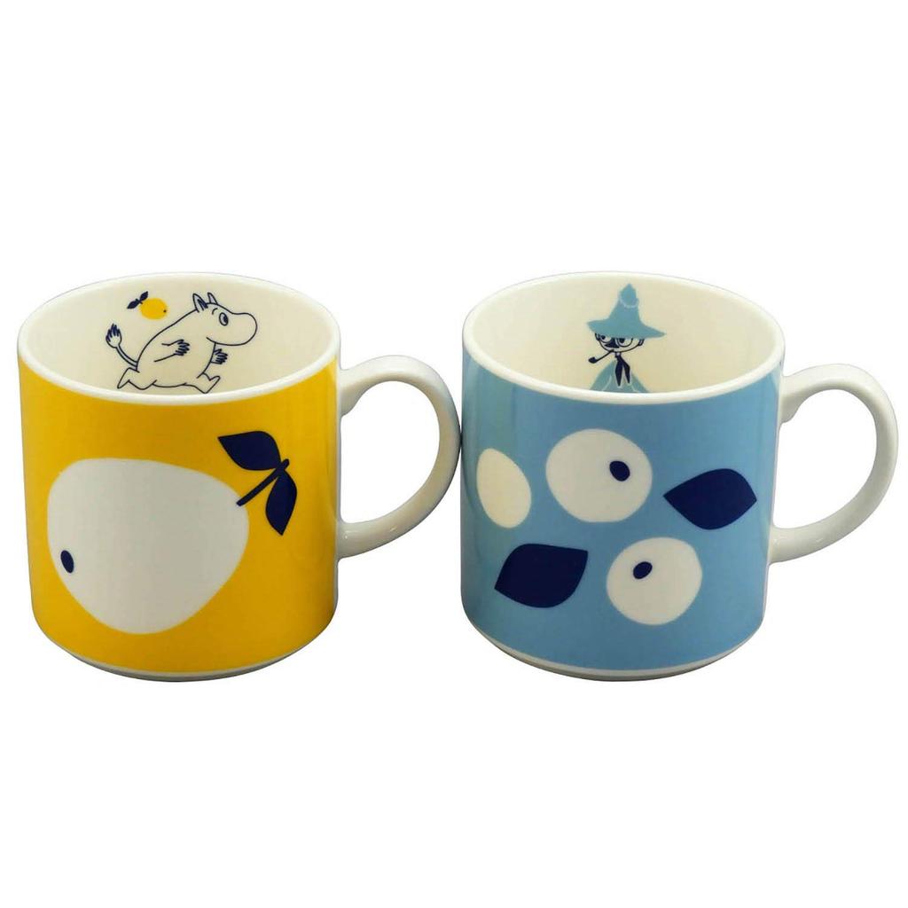 Yamakasyoten MOOMIN Mug Pair 350ml Capacity Microwave Safe Moomin Goods Nordic Day Gift Tableware Gift Wedding Gift Made in Japan (Moomin & Snufkin)