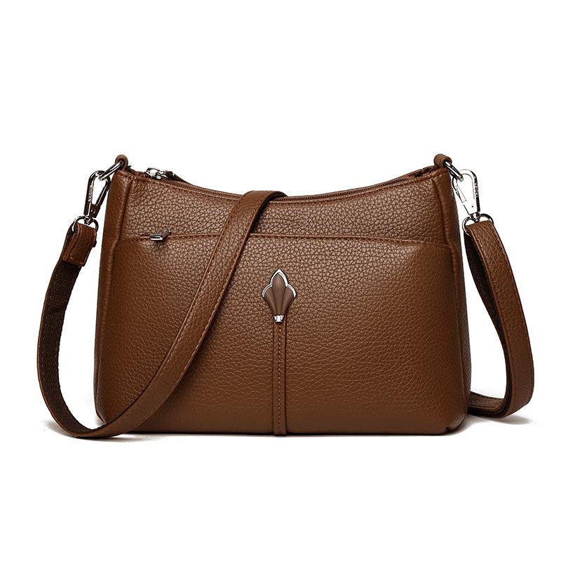 Taška pro maminku Malá taška PU Dámská taška Velká kapacita Taška přes rameno Crossbody taška