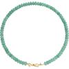 Rainbow Colorful Gemstone Beaded Choker Necklace for Women Girls 14K Gold Birthstone Beads Chokers Necklaces 40cm/15.7inches