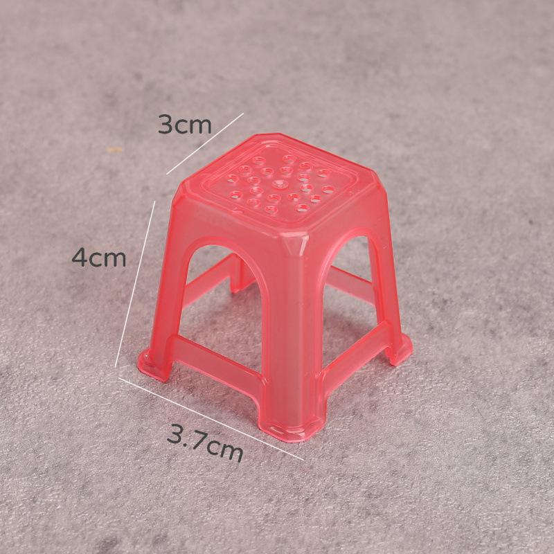 Miniature Dollhouse Stool Chair Toy - Playhouse Accessory