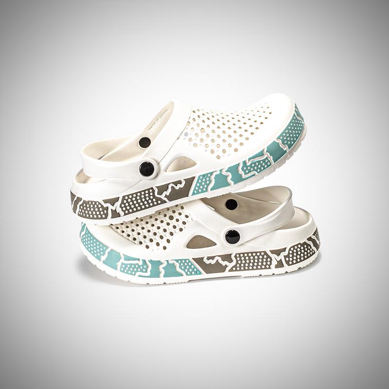 Men'S And Women'S Paint Painting Models, Hole Shoes, Seaside Beach Shoes, One Shoe, Couple Models, Two Wear Wear-Resistant Bag Heads