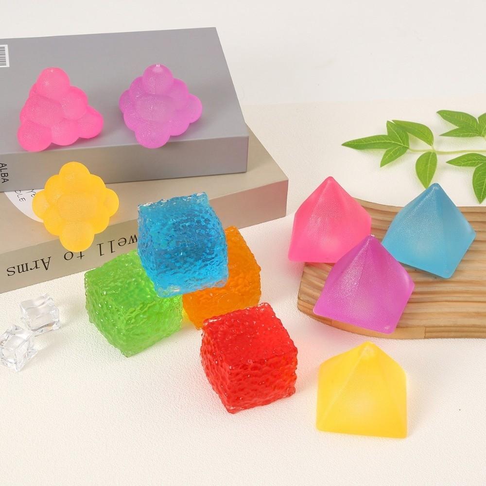 Ice Cube Square Fidget Toy Maltose Pinch Toy New Squeeze Toy  Anxiety Fidgeting
