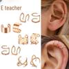 Stainless Steel Ear Clips, No Piercing Required - Simple and Stylish Earrings for Bold Personalities.