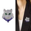 Fashion Personalized Rhinestone Leopard Head Brooch, Simple Temperament Clothing With Jewelry Pendant Pin