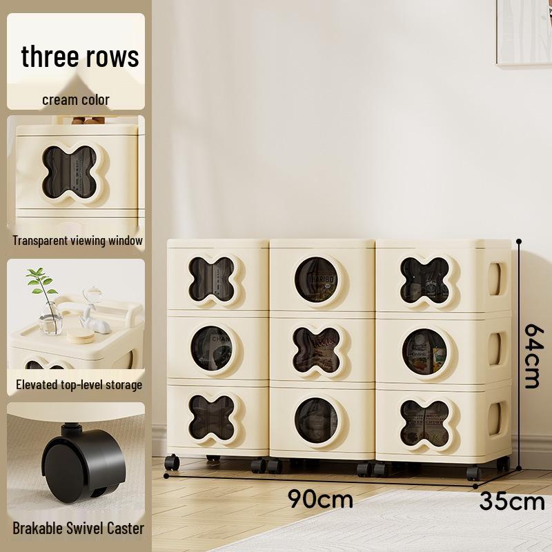 Cartoon Stackable Storage Cabinet for Bedroom