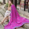 140*140cm Elegant Paisley Floral Pashmina Shawl and Wrap,Boho Rave Scarf for Festival, warm winter scarf traditional ornate fashion accessory