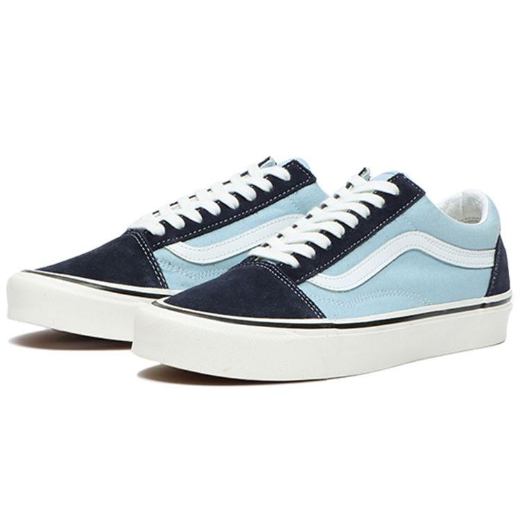 Vans Old Skool 36 DX OG Anaheim Factory - Navy Light Blue Unisex Sneakers Og-Navy Og-Light-Blue VN0A54F341L