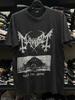 Vintage 1997s Mayhem Wolf’s Lair Abyss Metal Tour Tričko Přetisk S-5XL KH6515 Unisex Tričko