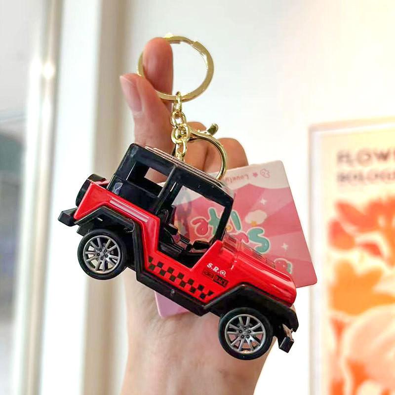 Mini Cartoon Jeep Keychain Adorable And Colorful Car Key Accessory For Gifts