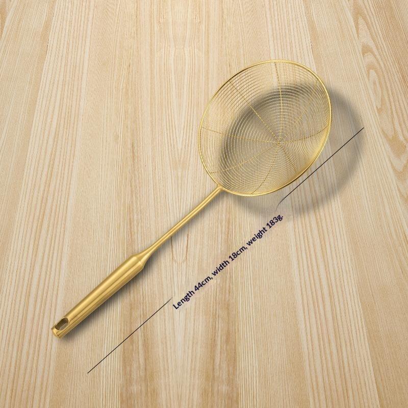 Stainless Steel Skimmer Solid Spider Strainer Ladle Stainless Steel Kitchen Utensil Tool Fry Strainer Utensil
