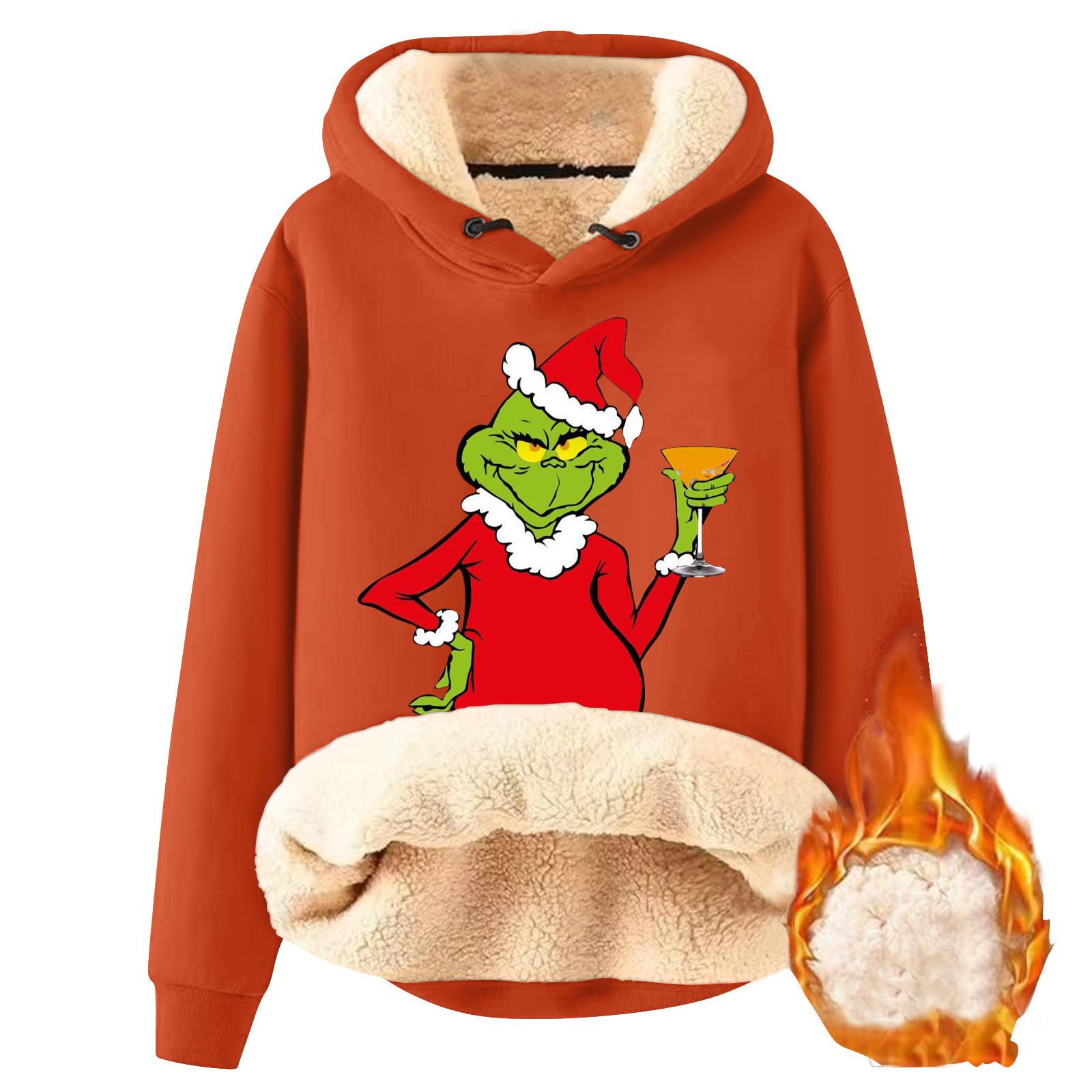 

Женский модный плюшевый и утолщенный теплый свободный пуловер с капюшоном с капюшоном XXL шафрановый