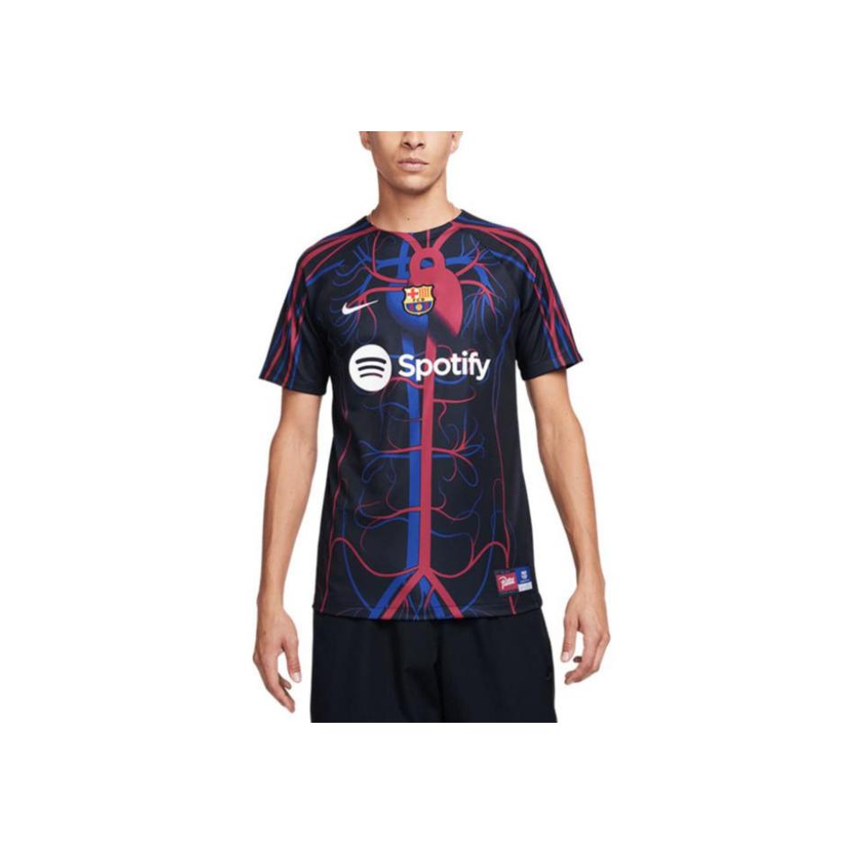 Nike FC Barcelona x Patta Dri-FIT Fotbalový top s krátkým rukávem Černá Pánské Topy FD2372-011