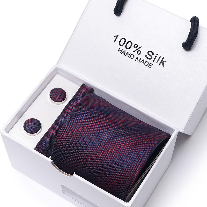 Men'S Tie Gift Box 5-Piece Set Group 8Cm Tie Business Dress Wedding Tie
