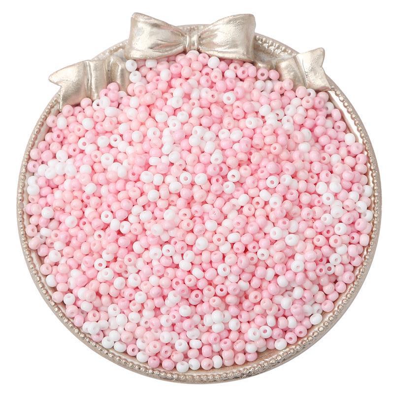 "2/3mm Solid Color Glass Rice Beads for Handmade DIY Jewelry: Bracelets & Necklaces"