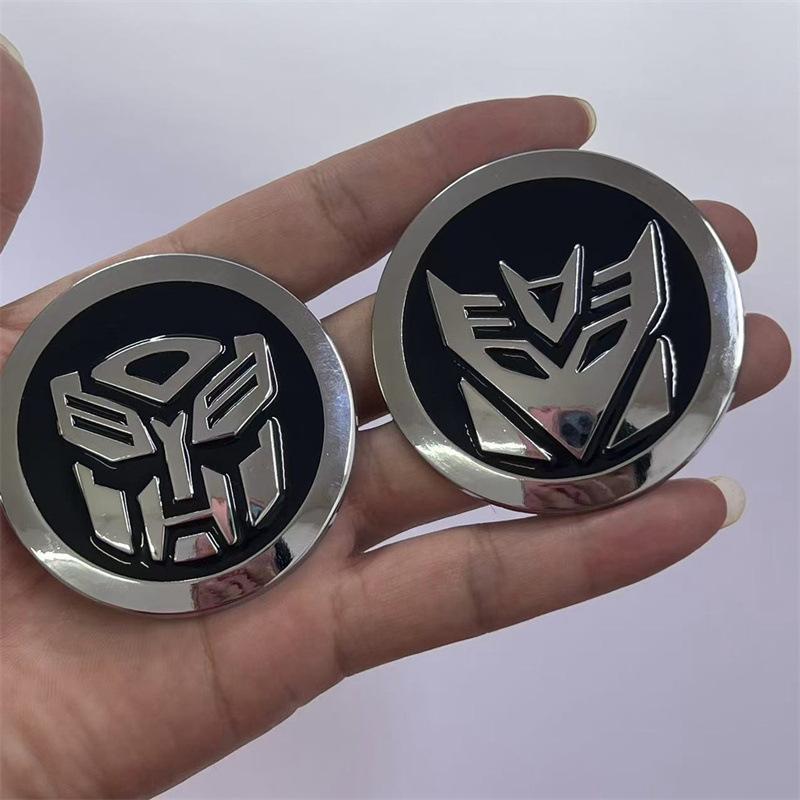 Transformers Movie Autobots Badge Decepticons Logo 3D Alloy Stickers Car Decorative Accessories Gift