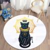 Mysterious Black Cat Round Decorative Carpet Divination Cushion Divination Hotel Carpet Home Decor Living Room Alfombra