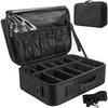 Makeup Bag Make Up Case: Large Travel Cosmetic Case Organiser - Professional Portable Makeup Storage Bags for Toiletry - Make Up