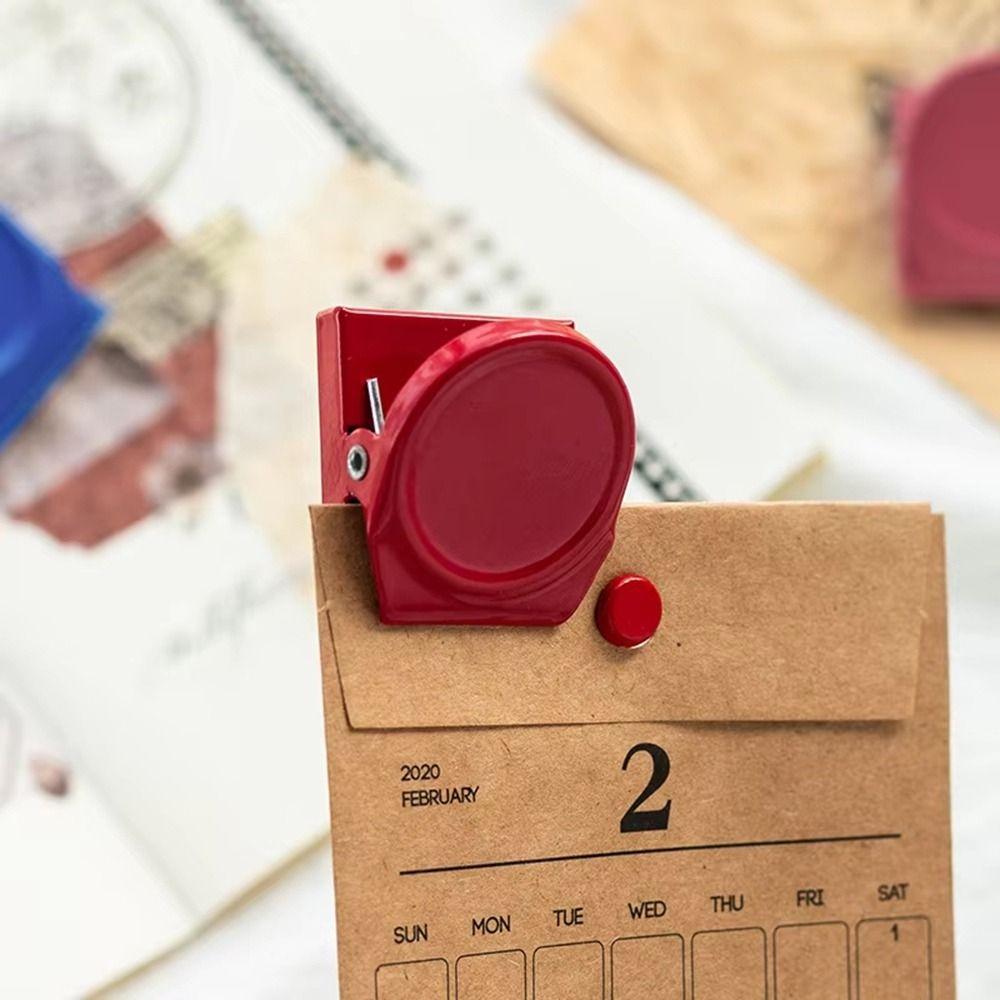 10PCS Colorful Mini Magnet Clamp Metal Memo Clips Multi-functional File Organizers  Office