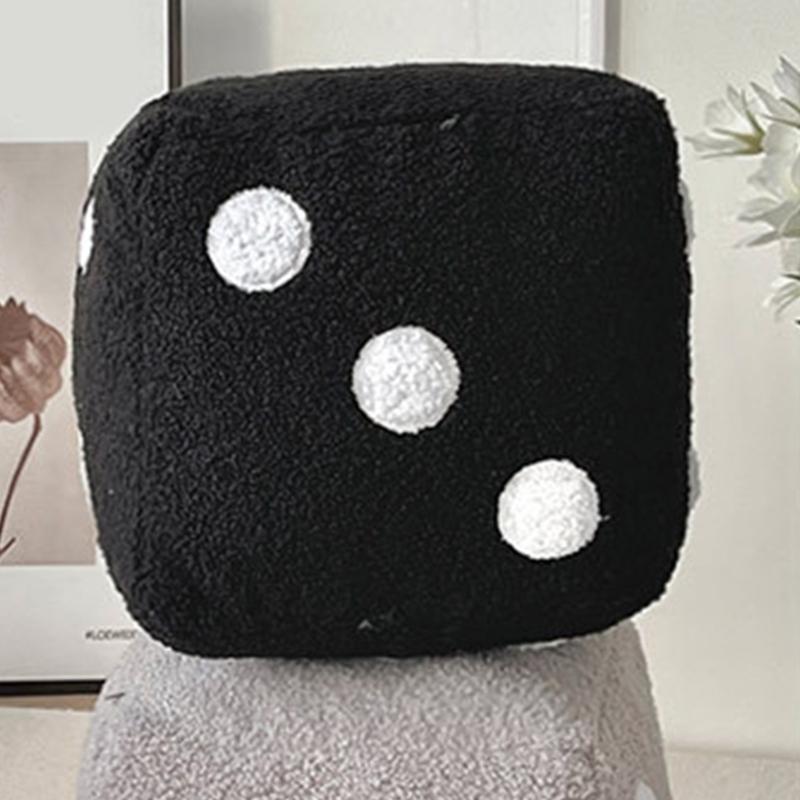 Large Plushes Dices Pillow Cushion Soft Comfortable Back Support for Sofa Bedroom Living Room