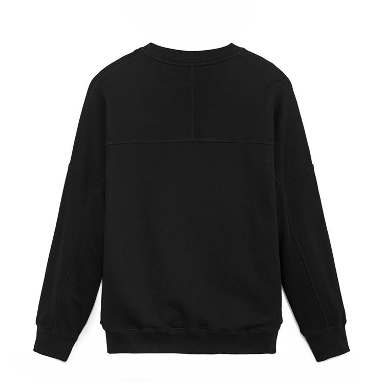 Timberland Solid Color Embroidered Letter Crew Neck Long Sleeve Sweatshirt Men Sweatshirt Black A69ZU001
