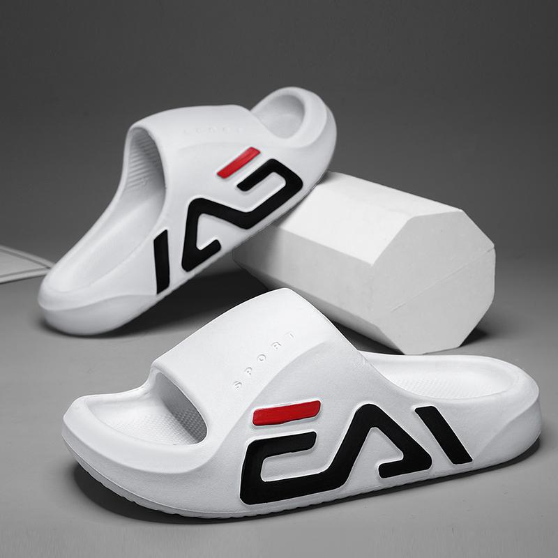 Semelle extra-épaisse Homme Pantoufles décontractées à coussin d'air doux Sandales EVA Tongs de mode Extérieur Été Bord de mer Chaussures de plage