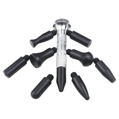 Automotive Repair Tool Professional Car Dent Tap Down Pen Sheet Metal Dent Repair Leveling Pen with Interchangeable Head