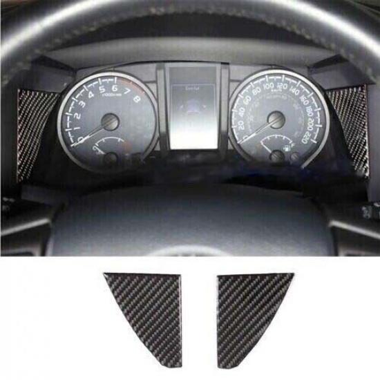 Real Carbon Fiber Dashboard Both Sides Panel Trim For Toyota Tacoma 2016- 2*