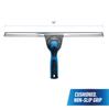 Unger Professional Connect and Clean Svingbar Vindus- og Glassrengjøringsskrape med Lett Stort Svingbart Hode for Hjørner og Erstatningsgummi 18"