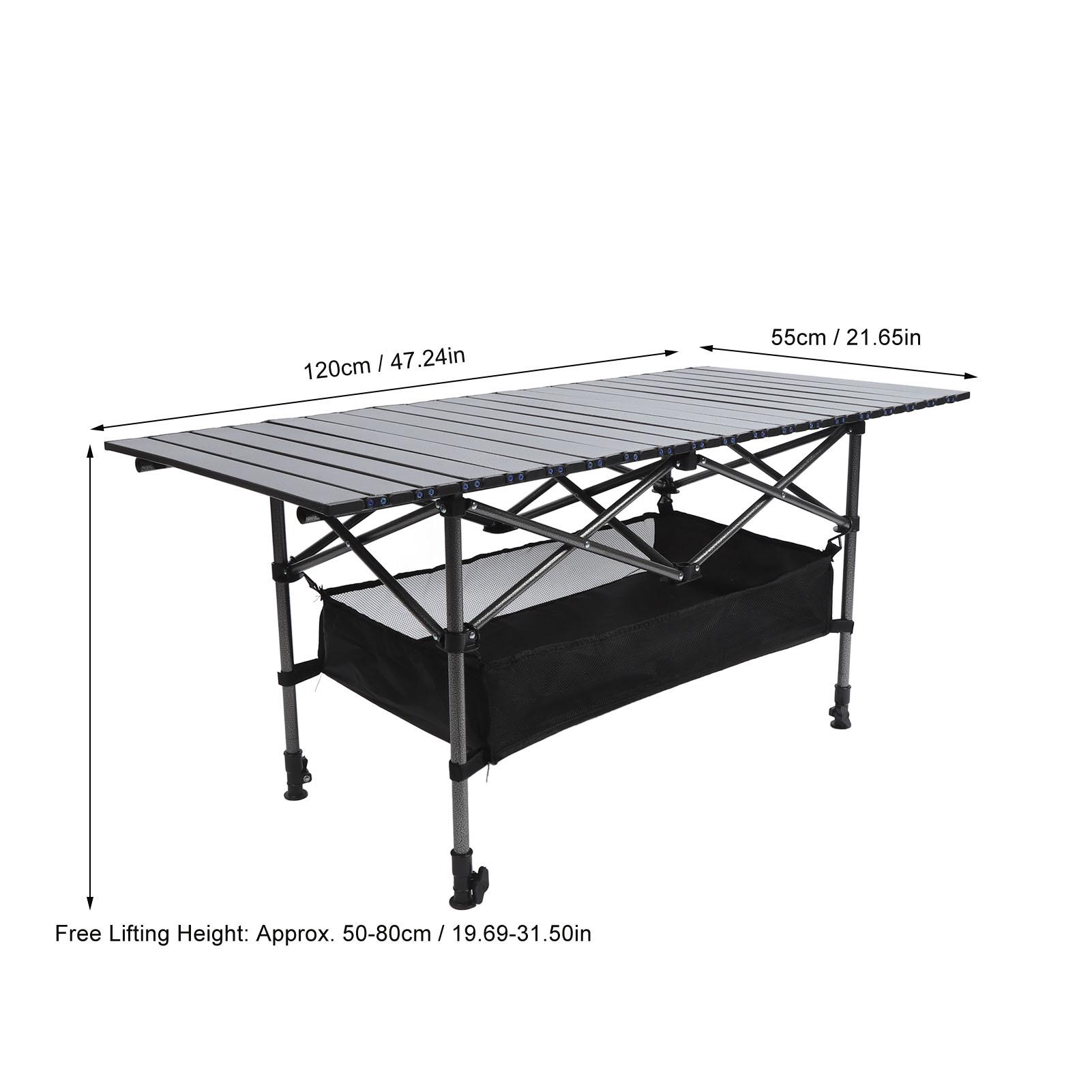 Outdoor Compact Folding Table Outdoor Compact Folding Table Carbon Steel Multifunctional Portable Camping Table чёрный