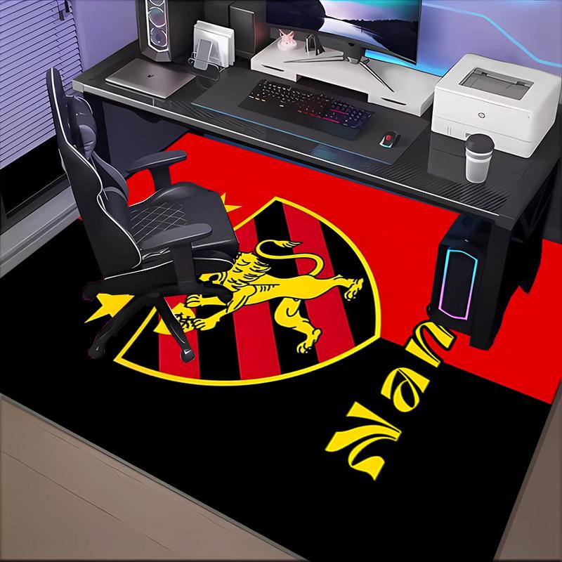 Custom Name Recife Lion Crest Flag Rug Game Carpet, Floor Mat for Bedroom Living Room Entryway Rug, Home Decor Idea Gift for Christmas birthday