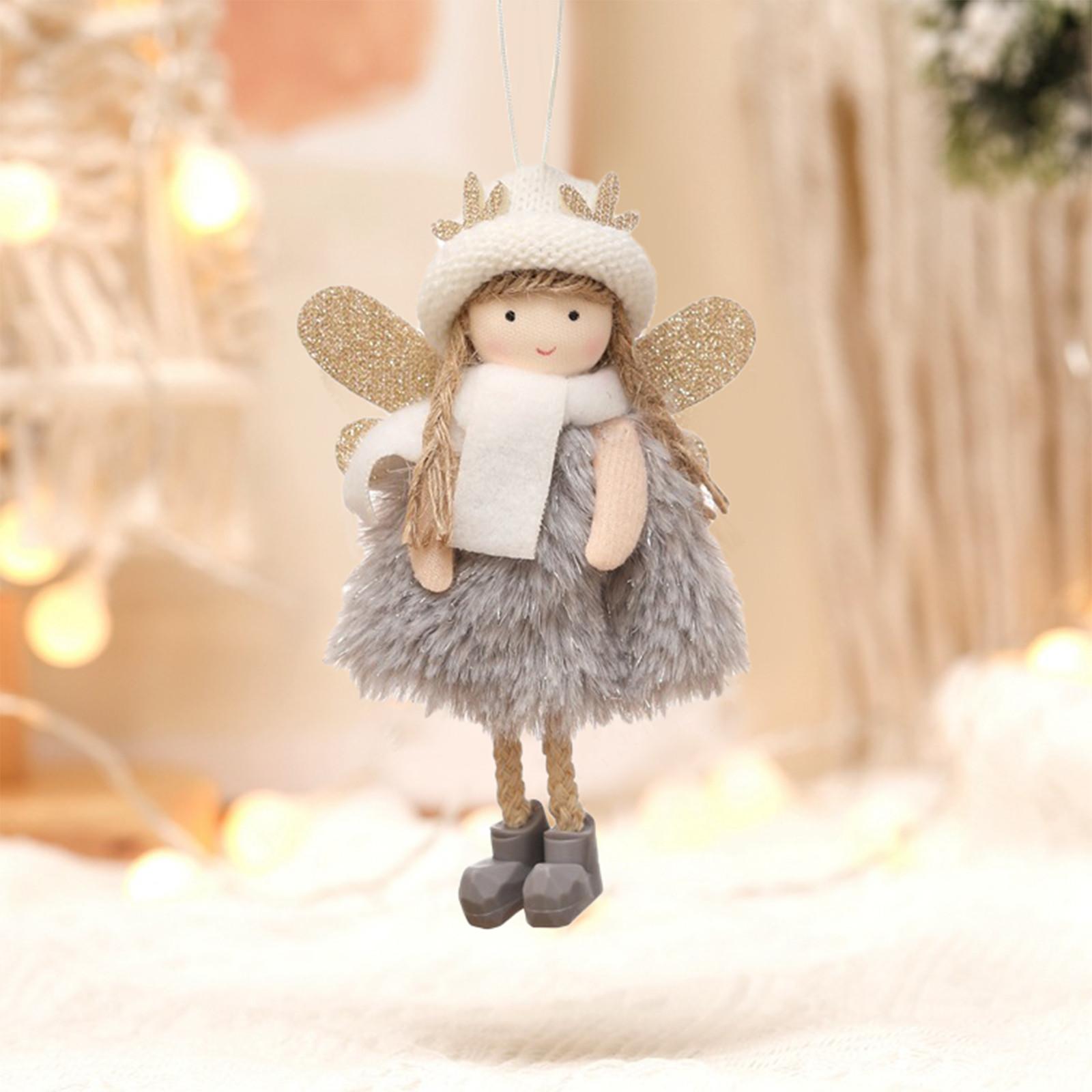 Christmas Pendant Door Hanging Christmas Tree Decoration Pendant  Cute Girl Doll