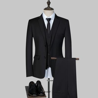 Suit Suit Men's Spring and Autumn Professional Dress Groom's Banquet Wedding Dress Best Man's Suit Men's Two-button Suit Men's